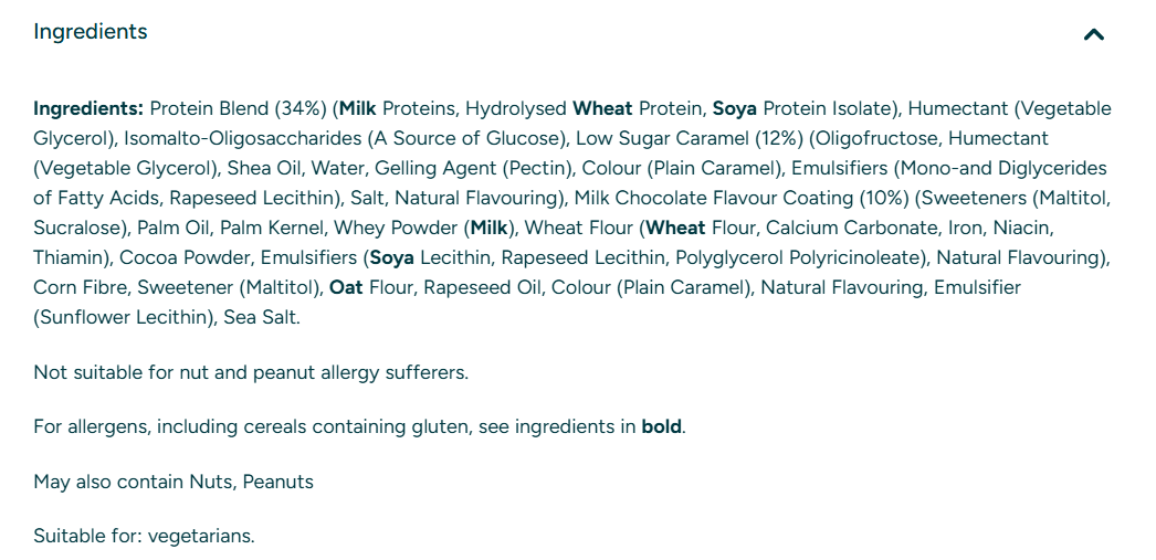 Съдържание на Myprotein Pop Roll 27g - 2